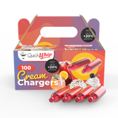*NEW 2024* QuickWhip PRO 9g! Cream Chargers  - 100pks