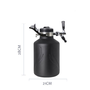 The Village Brew Nitro 64oz Vacuum Growler Coffee Maker