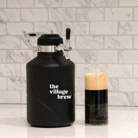 The Village Brew Nitro 64oz Vacuum Growler Coffee Maker
