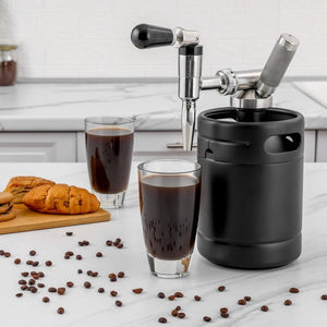 The Village Brew Nitro Coffee 2L dimple balck mini keg