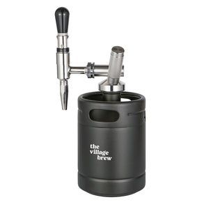 The Village Brew Nitro Coffee 2L dimple balck mini keg