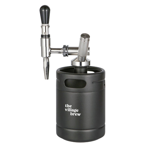The Village Brew Nitro Coffee 2L dimple balck mini keg
