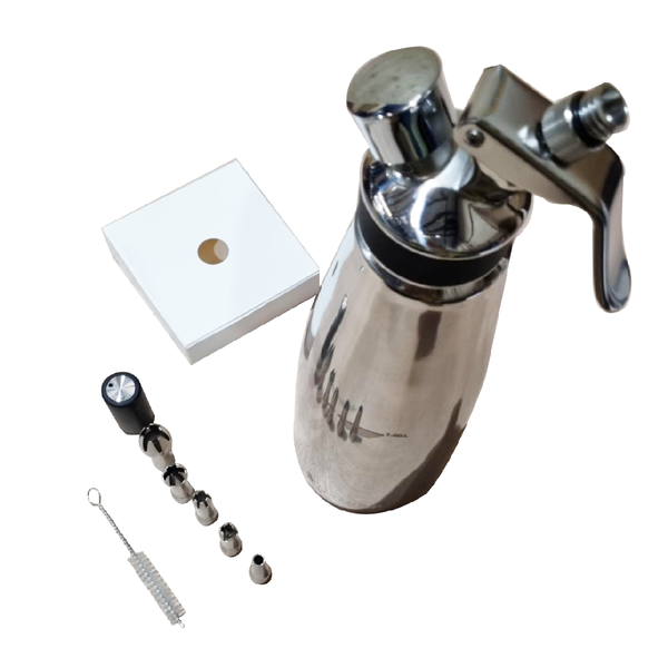 QuickWhip / OSJ PRO Chef range Cream Dispenser 1L – FULL STAINLESS STEEL