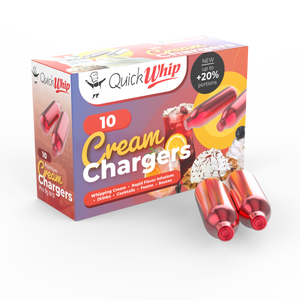 Wholesale QuickWhip PRO 9g! Cream Chargers  - 10pks