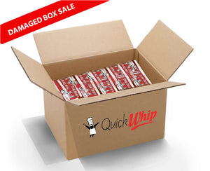 quickwhip damaged box sale of cream chargers