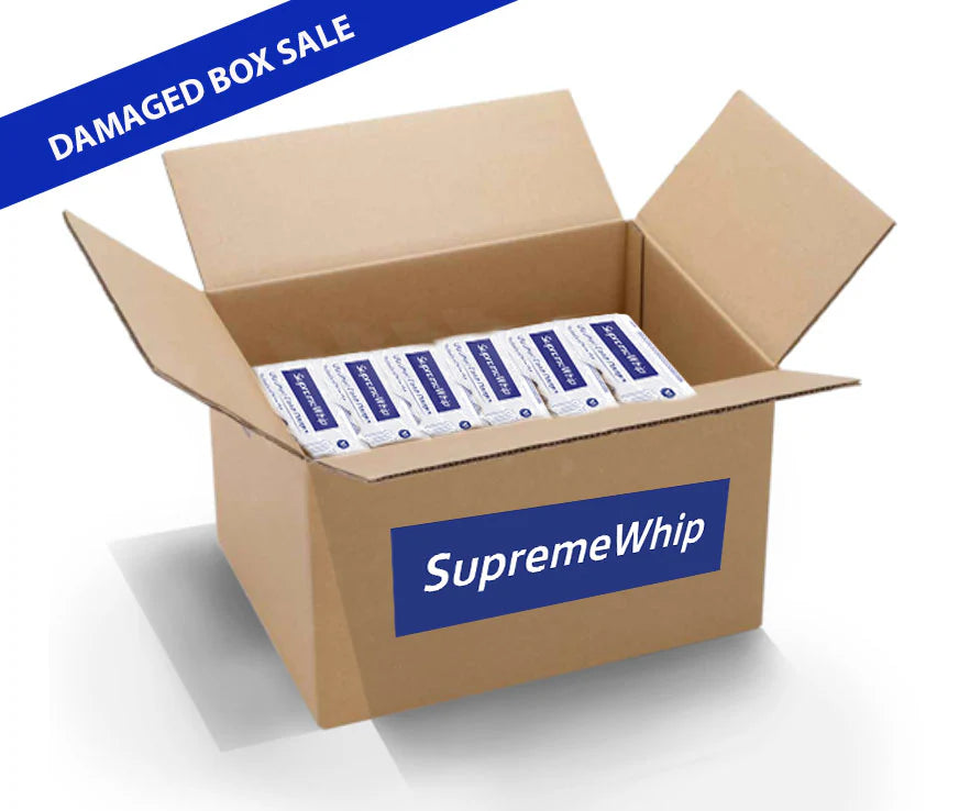 SupremeWhip Cream Chargers - 8.2g N20 - Overstock / Damaged packaging