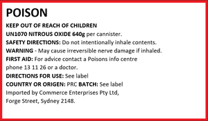 Miami Magic Infusions 640g Aluminum N2O Cannister