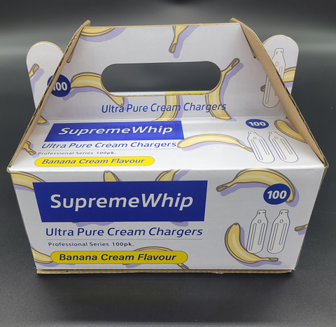 NEW 2022 SupremeWhip Banana Flavour Cream Chargers 8.2g - 100pks