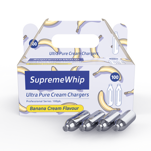 NEW 2022 SupremeWhip Banana Flavour Cream Chargers 8.2g - 100pks