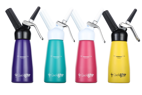 QuickWhip Cream Dispenser 0.25L – NEW 2022 Model Various colours