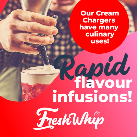 Wholesale FreshWhip Strawberry Infusion Chargers 8.2g - 50pks