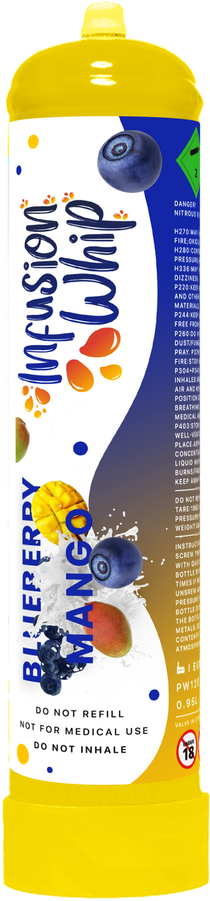 Infusionwhip 580g Blueberry Mango Flavoured N2O Cannister