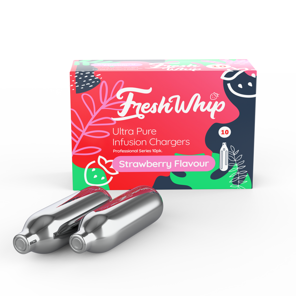Wholesale FreshWhip STRAWBERRY Infusion Chargers 8.2g – 10pks