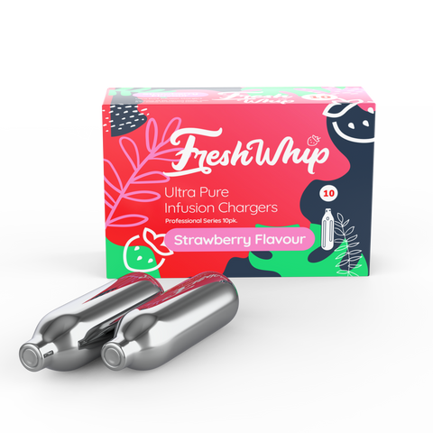 Wholesale FreshWhip STRAWBERRY Infusion Chargers 8.2g – 10pks