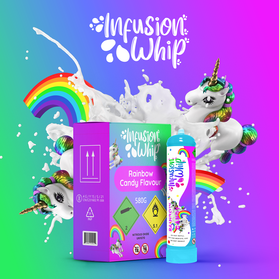 Infusionwhip 580g Flavoured N2O Cannister Mixed carton – QuickWhip AU