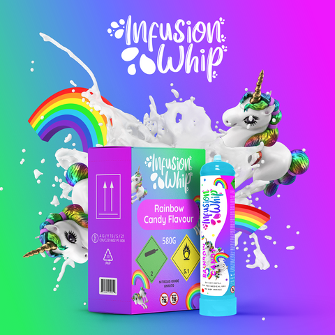 Wholesale Infusionwhip 580g Rainbow Candy Flavoured N2O Cannister