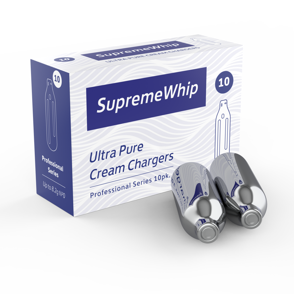 SupremeWhipMax Whipped Cream Chargers - Pure N2O Whipped Cream