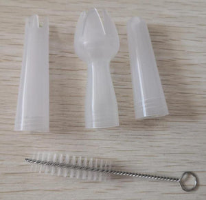 Accessories Pack - Transparent Plastic Nozzels x 3 + Cleaning brush + Bulb holder