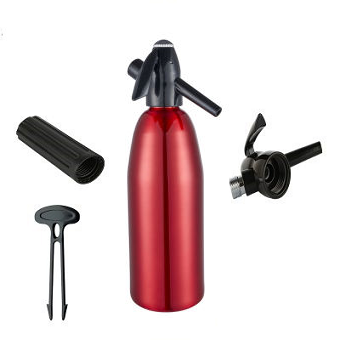 1000ml Quickwhip Soda Syphon -Red - Aluminium
