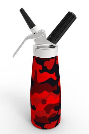 Starter Packs - FreshWhip Cream Chargers + 0.5L RED Camo Print Dispenser