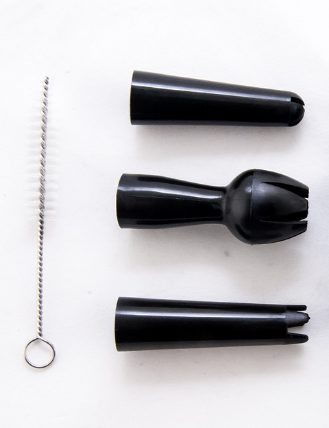 Accessories Pack - Plastic Nozzels x 3 + Cleaning brush + Bulb holder