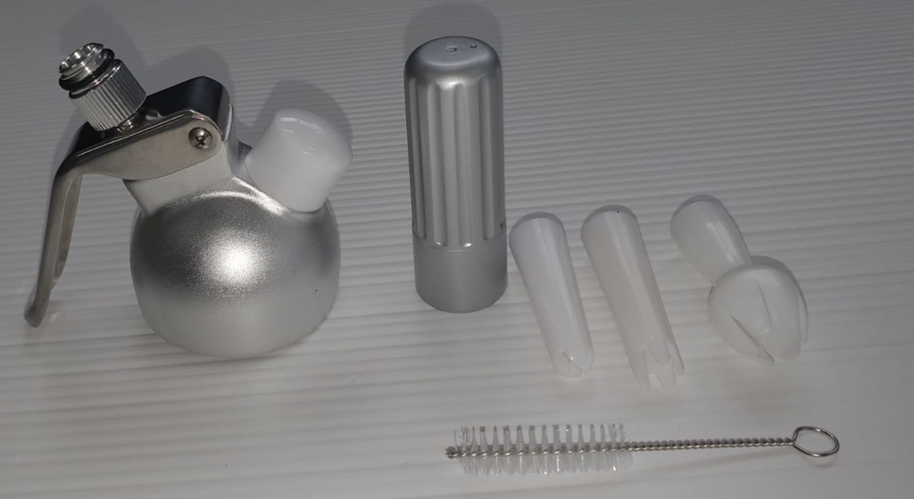 Universal Dispenser Head set - Transparent Plastic Nozzels x 3 + Cleaning brush + Bulb holder