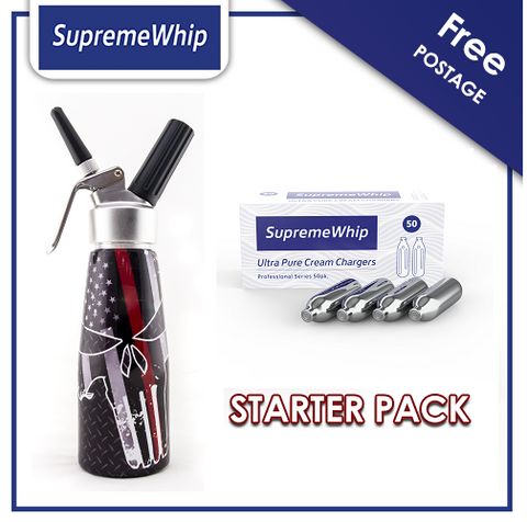 Starter Packs - SupremeWhip Cream Chargers + 0.5L SKULL Print Dispenser