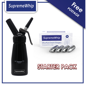 Starter Packs - SupremeWhip Cream Chargers + 0.25L Dispenser BLACK